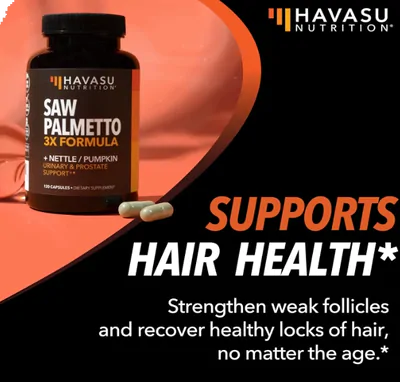 Saw Palmetto Fórmula 3X, Apoio à próstata, Havasu Nutrition