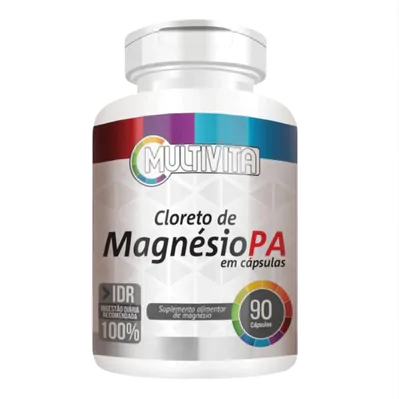 Cloreto de Magnésio PA, 260mg, 90 Cápsulas, Multivita