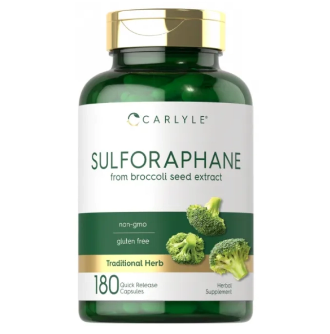 Sulforaphane, 400mcg, 180 Cápsulas, Carlyle
