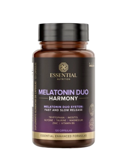 Melatonina Duo Harmony 210mcg, 120 Cápsula, Essential Nutrition