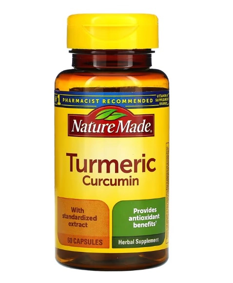 Turmeric (Cúrcuma), 500mg, 60 Cápsulas, Nature Made