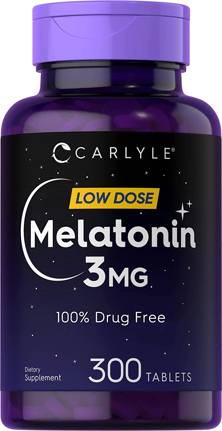 Melatonina, 3mg, 300 comprimidos, Carlyle