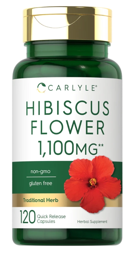 Hibiscus Flower Extract, 1100mg, 120 Capsules, Carlyle