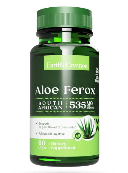 Aloe Ferox da África do Sul 535mg, 60 cápsulas, Earth´s Creation