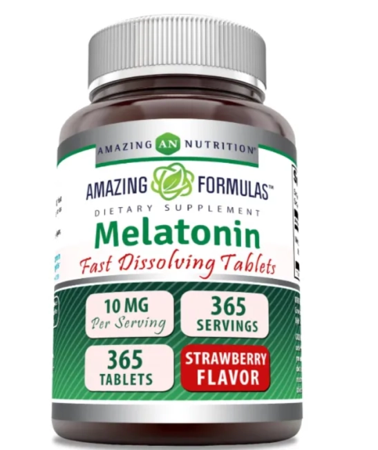 Melatonina 10mg, 365 Comprimidos Sabores, Amazing Formulas