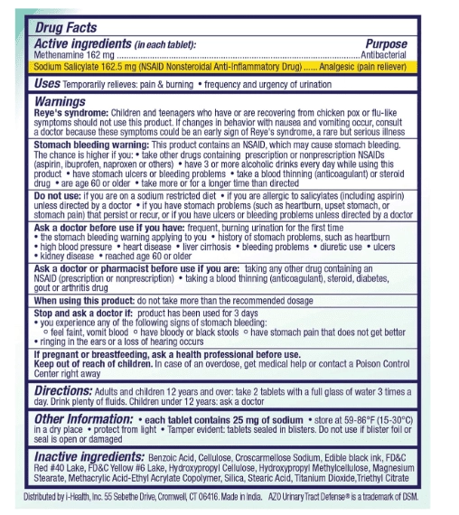 Urinary Tract Defense, Proteção Antibacteriana para o Trato Urinário, 24 Comprimidos, AZO