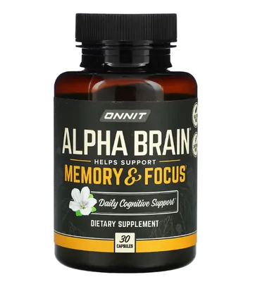 Alpha Brain, Memória e Foco, 30 Cápsulas, Onnit