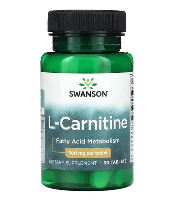 L-Carnitina, 500mg, 30 comprimidos, Swanson