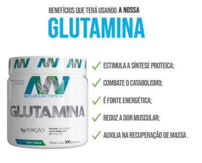 Glutamina Pura, 300g, Natures Nutrition