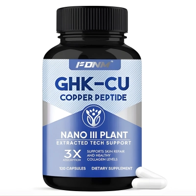 GHK-Cu, Suplemento de Peptídeo de Cobre, 120mcg, 120 Cápsulas, FDNM