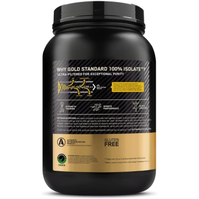 Whey Gold Standard 100% Isolate Protein Powder, Sabores, Optimum Nutrition