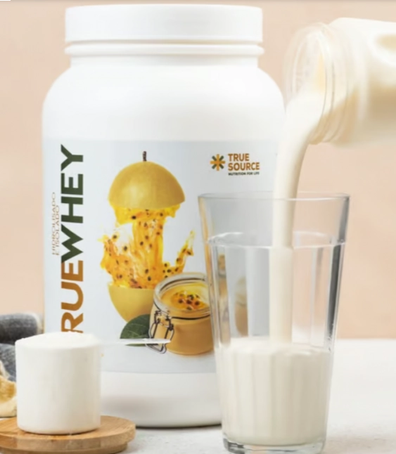 True Whey, Hidrolisado e Isolado, 837g, Sabor Mousse de Maracujá, True Source