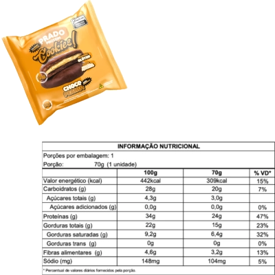 Cookie Proteico, Sabores, 3 unidades, Prado Protein