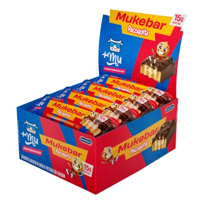 Mukebar Paçoquita , 15g de Proteína, 3 Unidades, +Mu