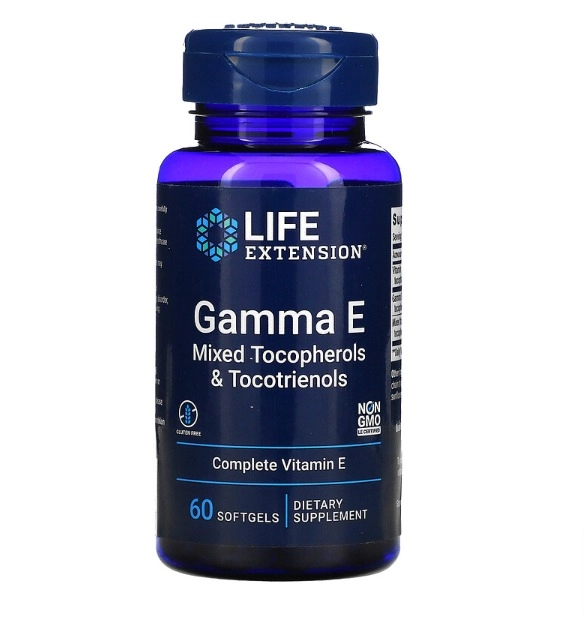 Gamma E, Mixed Tocopherols & Tocotrienols, 60 Softgels, Life Extension