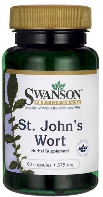 St. John's Wort (Erva de São João), 375mg, 60 cápsulas, Swanson
