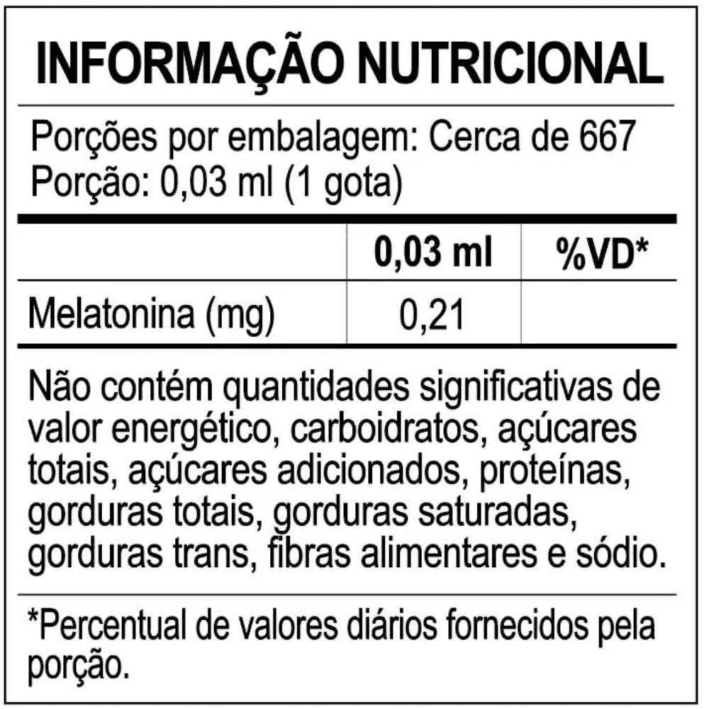 Melatonina em Gotas, 20ml - Sanavita