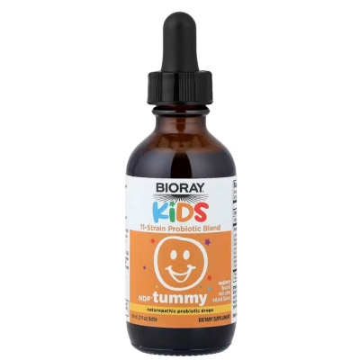 NDF Tummy, Mistura de Probióticos com 11 Estirpes, 60ml Sabor Framboesa, Bioray 