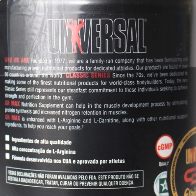 GH Max, Estímulo à Recuperação Muscular, 180 Comprimidos, Universal