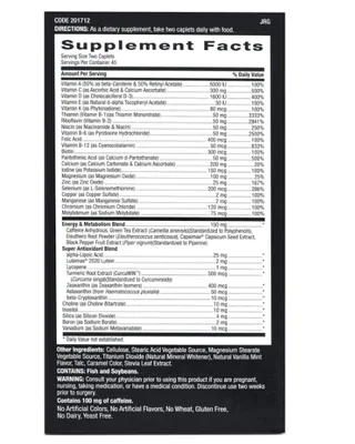 Mega Men Multivitamínico, Energy e Metabolism, 90 Cápsulas, GNC