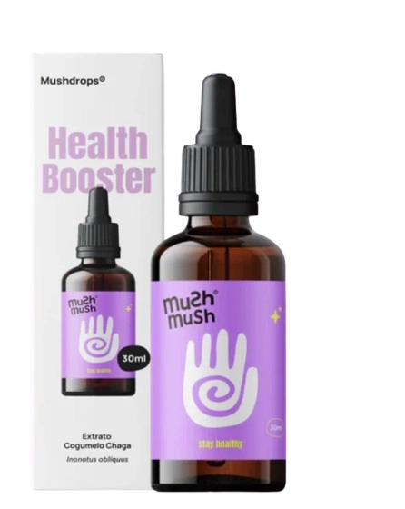Health Booster, Cogumelo Chaga Mushdrops, 30ml, MushMush