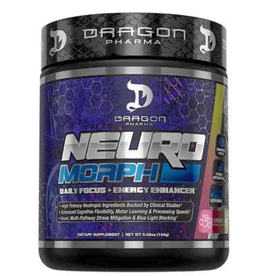 Neuromorph, Catalisador Nootrópico Diário, Sabor Cherry Lime, 144g, Dragon Pharma