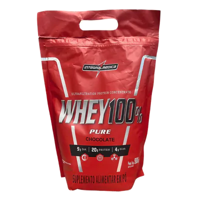 Suplemento Whey Protein 100% Pure Concentrado 900g Sabores - Integralmédica