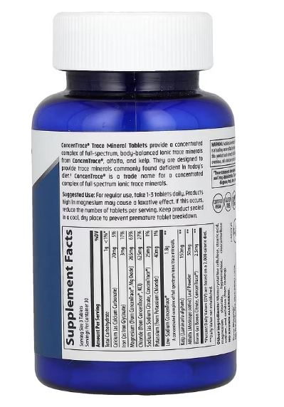 ConcenTrace, Comprimidos de Minerais, 90 Comprimidos, Trace Minerals