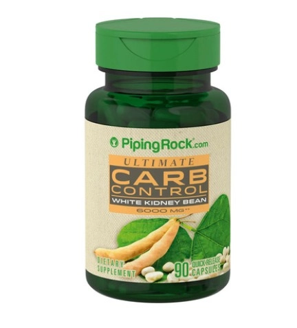 Carb Control, Feijão Branco, 6.000 mg, 90 Cápsulas, PipingRock