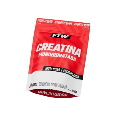 Creatina Monohidratada, 100% Pura, Micronizada, 500g, FTW