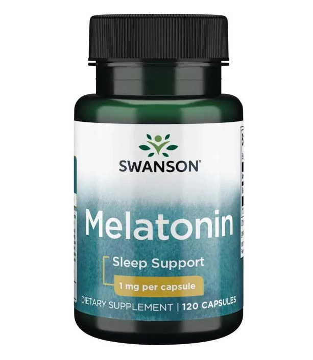 Melatonina, 1mg, 120 Cápsulas, Swanson