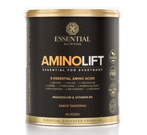 Aminolift, 375g Sabor Tangerina, Essential Nutrition
