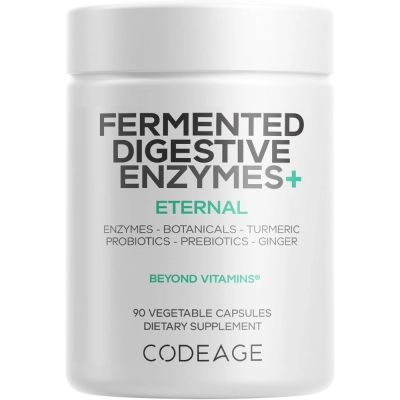 Fermented Digestive Enzymes+ Eternal, 90 Cápsulas, CODEAGE