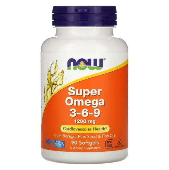Super Ômega 3-6-9, 1.200mg, 90 Cápsulas Softgel, Now