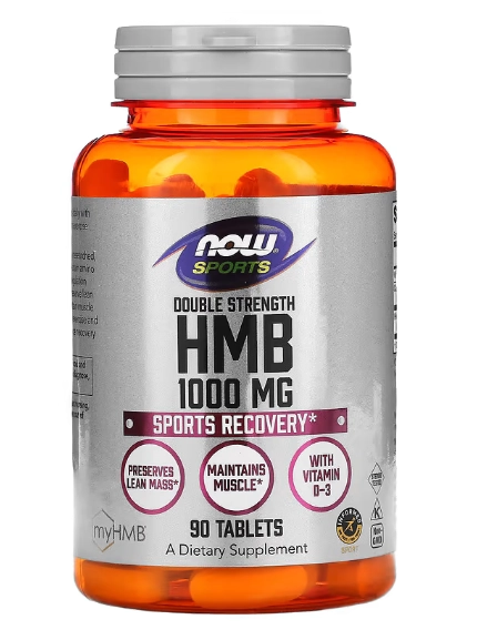 HMB, Força Dupla, 1000mg, 90 Comprimidos, Now