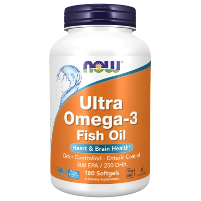 Ultra Ômega 3, 500 EPA 250 DHA, Softgels, Now