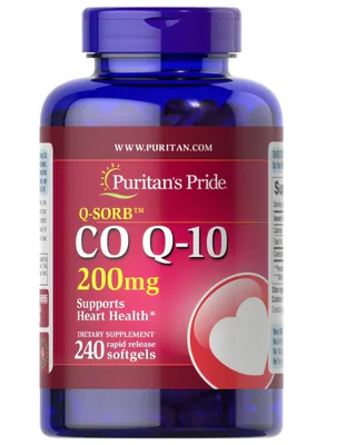 Coenzima Q10 200mg, 240Cápsulas, Puritan's Pride