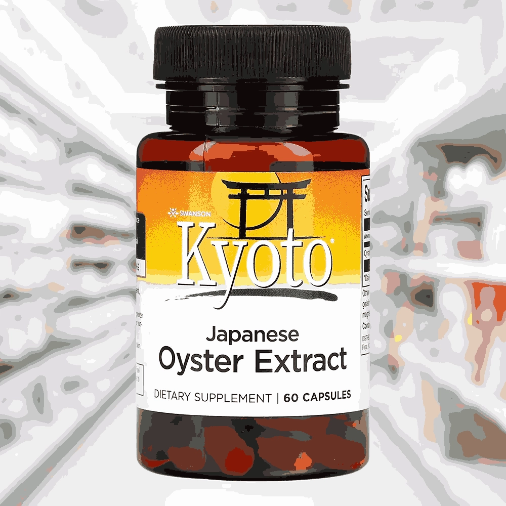 Extrato Ostra Japonesa 500mg, 60 Cápsulas - Swanson 
