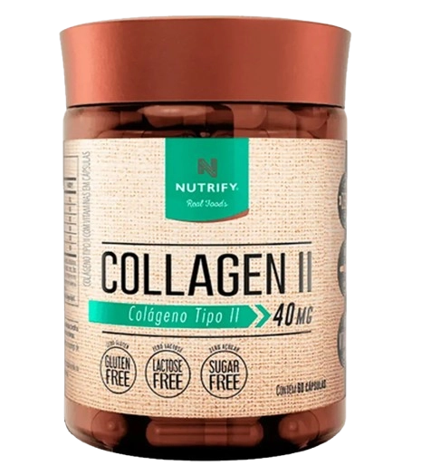 Colágeno Tipo II, 60 Cápsulas, Nutrify
