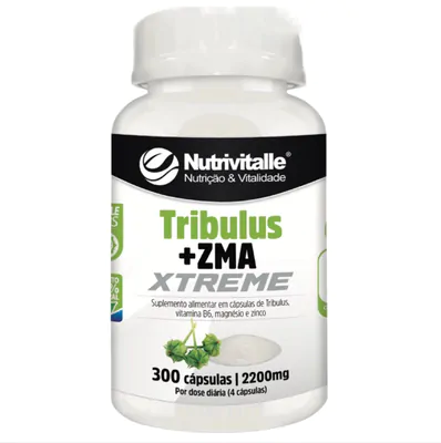 Tribulus + ZMA Xtremem 2200mg, 300 capsulas, Nutrivitalle