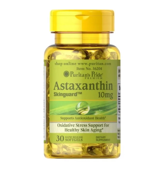 Astaxanthin, 10mg, 30 capsulas, Puritans Pride
