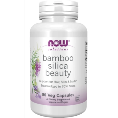 Bamboo Silica Beauty, 90 Cápsulas, Now