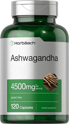 Ashwagandha, 4500mg, 120 Capsulas, Horbaach