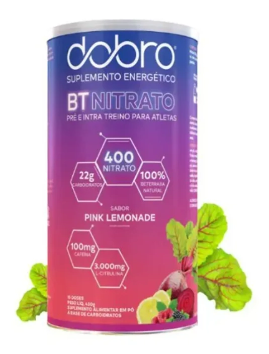 BT 400 Nitrato, Sabor Pink Lemonade, 450g, Dobro