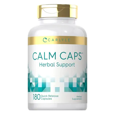Calm Caps, Relaxante com valeriana, maracujá e camomila, 180 Capsulas, Carlyle