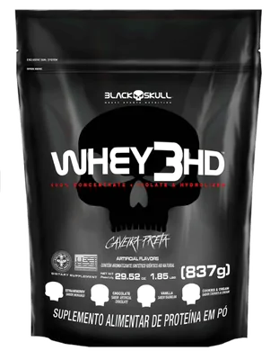 Whey  3HD, 837g, Sabor Chocolate, Black Skull