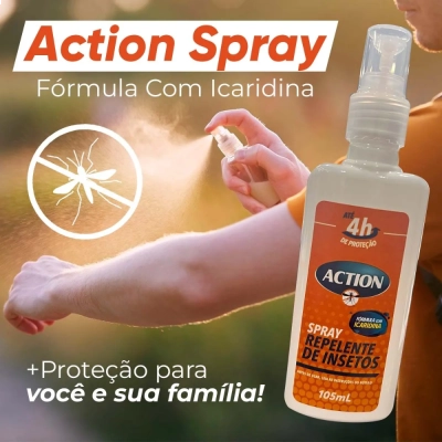Repelente Spray Icaridina Action 105ml - Gold Pharma