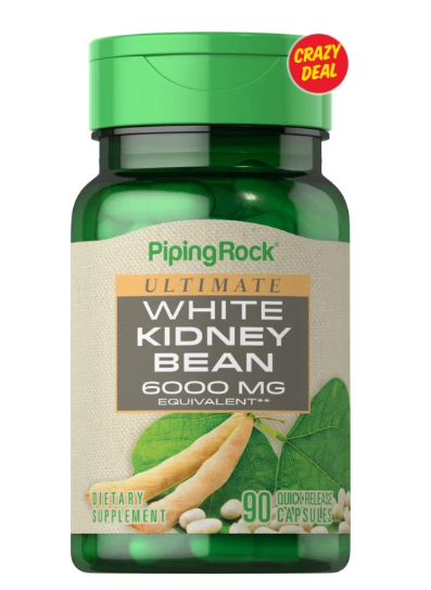 Carb Control, Feijão Branco, 6.000 mg, 90 Cápsulas, PipingRock