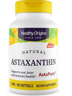 Astaxantina 4mg, 60 Cápsulas, Healthy Origins Astaxantina 4mg, 60 Cápsulas, Healthy Origins