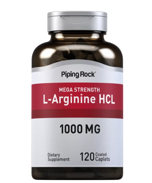L-Arginina HCL 1000mg, 120 Cápsulas, PipingRock